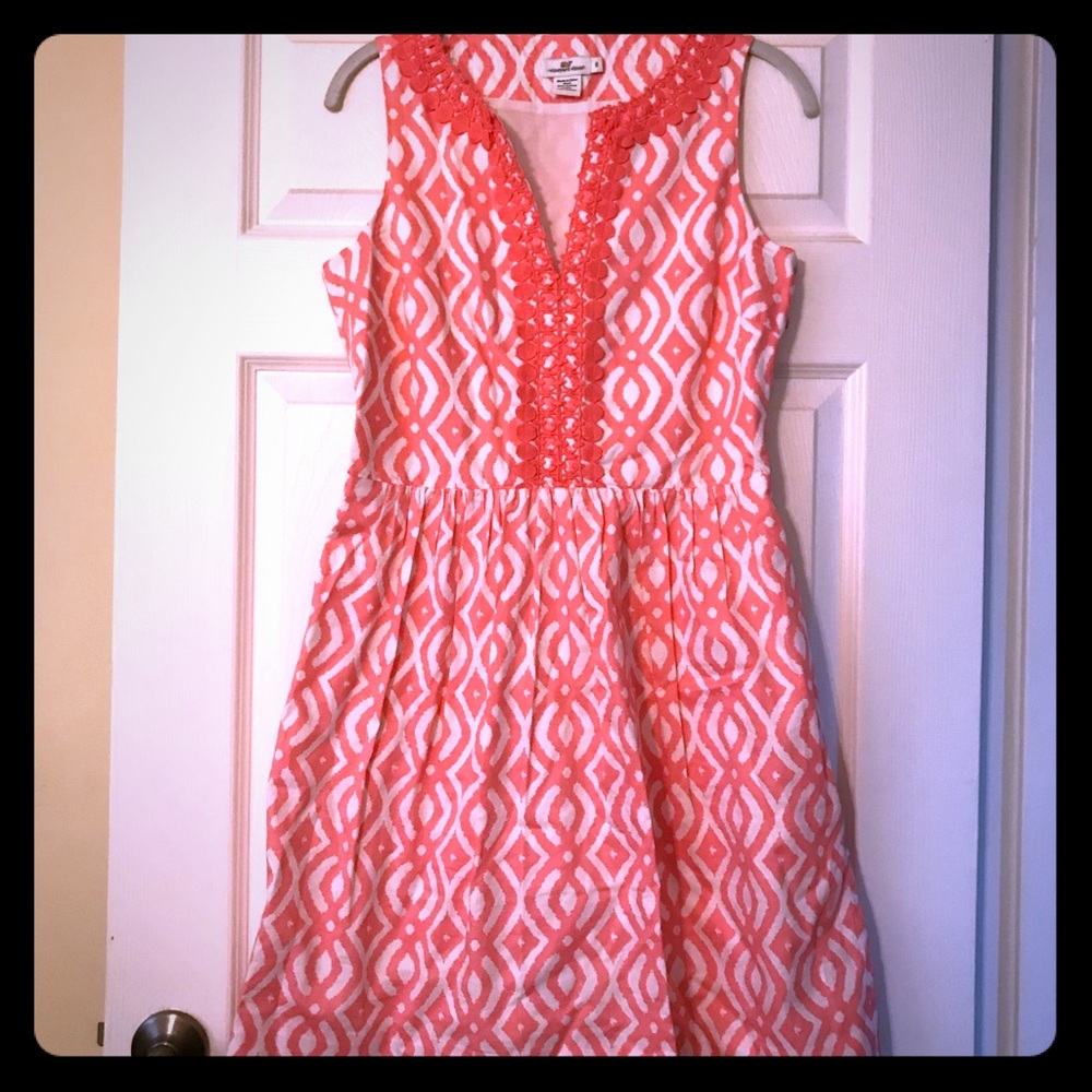 Vineyard Vines Scribble Lattice Dress